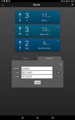 Winds android App screenshot 5
